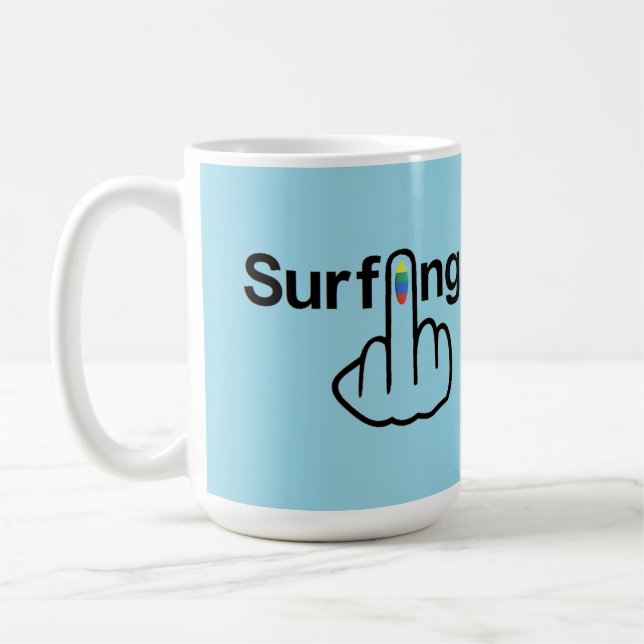 Mug Bird Flipping Surfing Flip (Left)