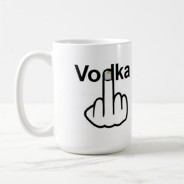 Mug Bird Flipping Vodka Flip (Left)