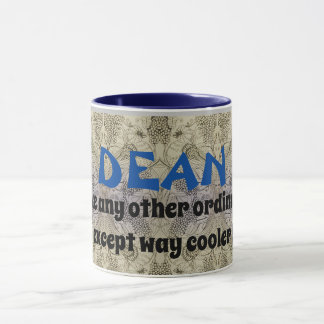 Mug - (Bird & Floral motif) Names - Dean