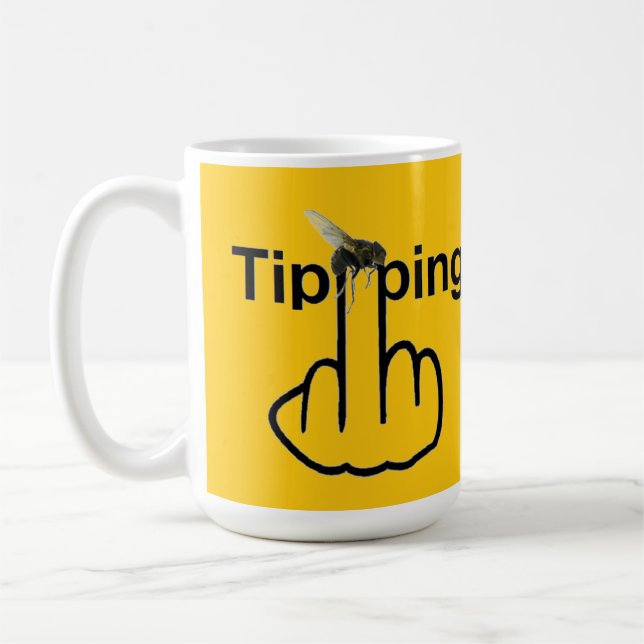 Mug Bird Fly Tipping Flip (Left)