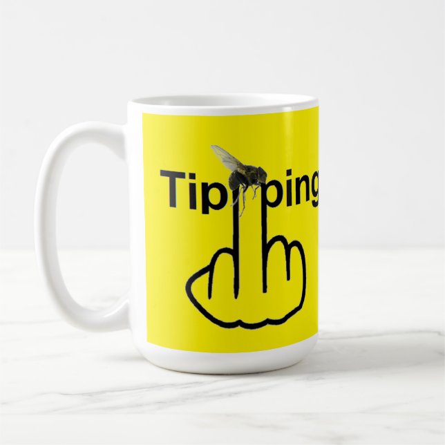 Mug Bird Fly Tipping Flip (Left)