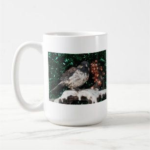 Mug Bird Winter Scene