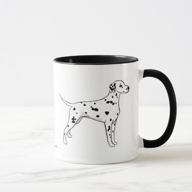 Mug: Black-Spotted Dalmatian Mug (Right)