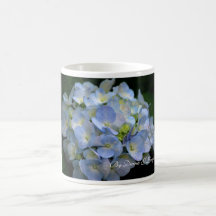 Mug-Blue hydrangea flowers
