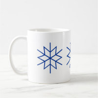 Mug - Blue Snowflakes