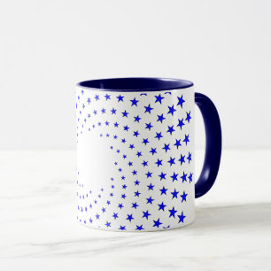 Mug - Blue Star Swirls