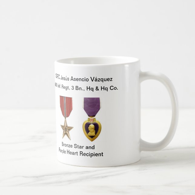 Mug Borinqueneers - Bronze Star & Purple Heart (Right)