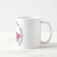 Mug Cabernet CHA Interieur Blanc Logo Rose