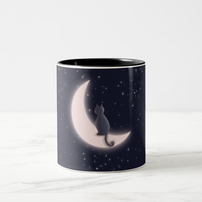 mug cat  on moonlight (Center)