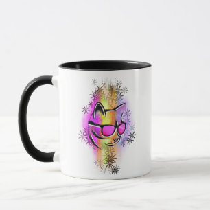 Mug cat sunglasses colors