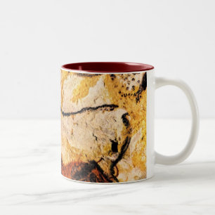 mug, cave, lascaux Two-Tone coffee mug