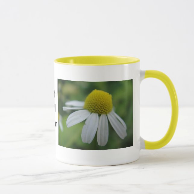 Mug chamomile "get well soon" (Right)