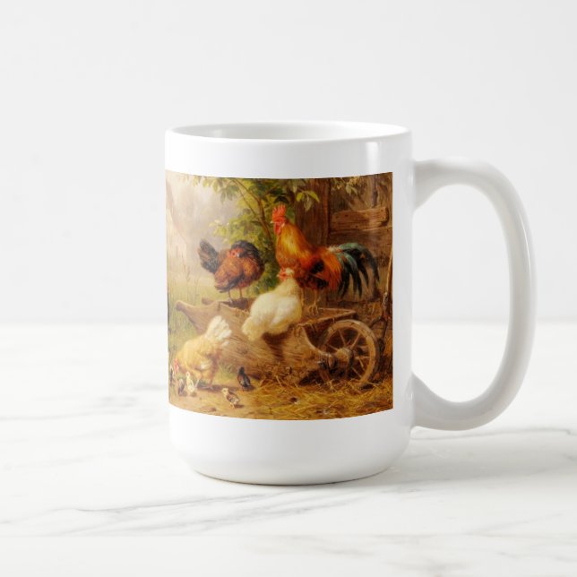 Mug-Chickens, Roosters, Chicks Coffee Mug (Right)