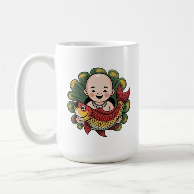 Mug | Chloe Baby – Cute Boy with Lucky Koi (Left)