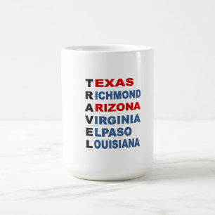 Mug classique  blanc  TRAVEL  USA 