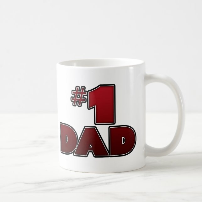 Mug Coffee Cup, #1 Dad (Right)