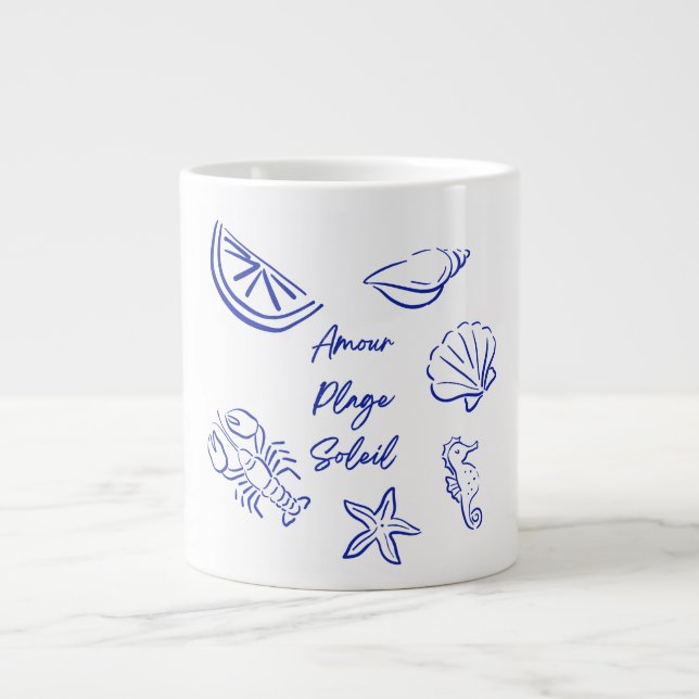 Mug coffee sample sea plage summer  (Front)