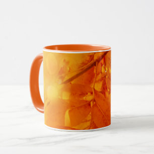 Mug Coloured Autumn Glow Leafs