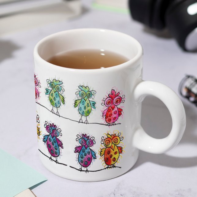 Mug (Colourful Whimsical Birds 01) (Creator Uploaded)