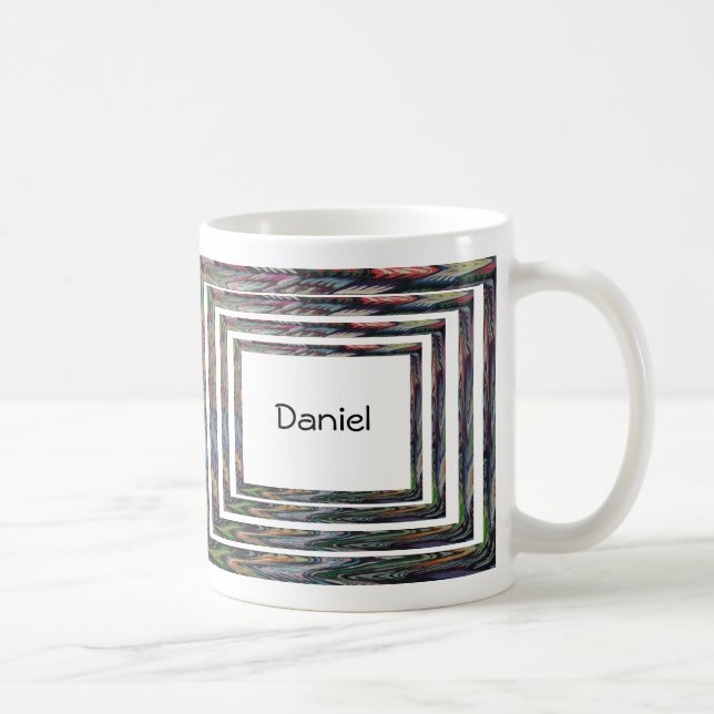 Mug - Concentric Frames with Name (Right)