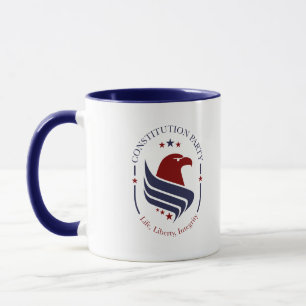 Mug, Constitution Party, Eagle, oval Coffee Mug