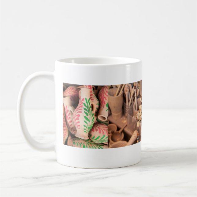 mug , cup with moroccan craft images design (Left)