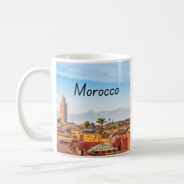 mug, cup with moroccan design , gift (Left)
