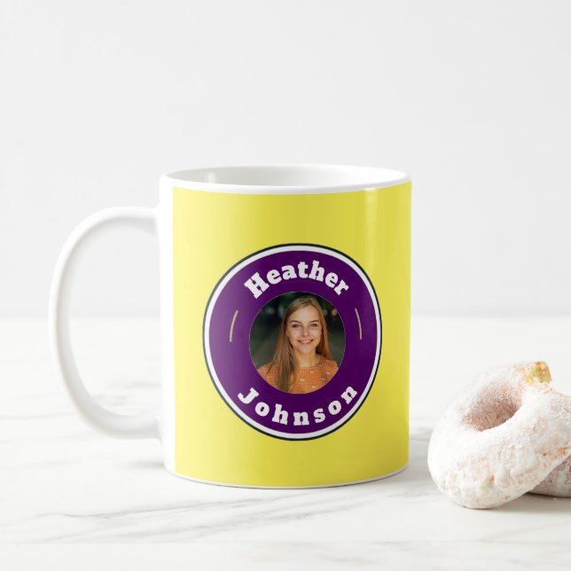 Mug - Custom Personalised (add name & photo) (With Donut)