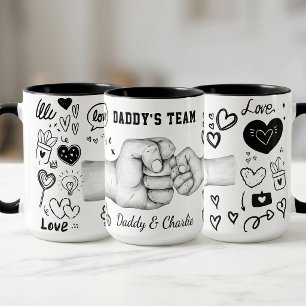 Mug Dad Fathers Day Gift Custom Name Baby
