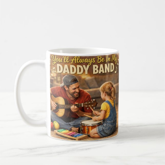 Mug Daddy Band Adorable Greeting Card (Left)
