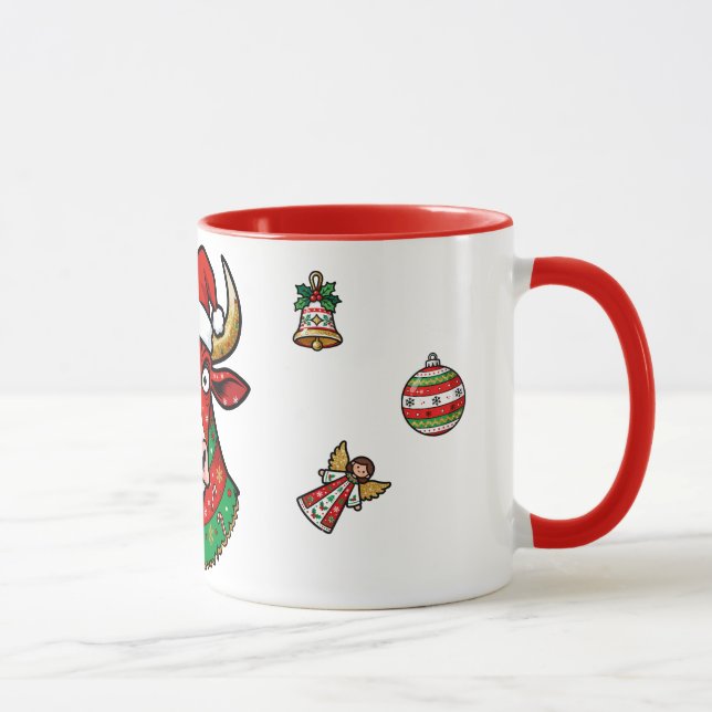 Mug de Noël vache rigolote – Mug festif (Right)