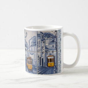 mug déco Lisbon Azulejos tram