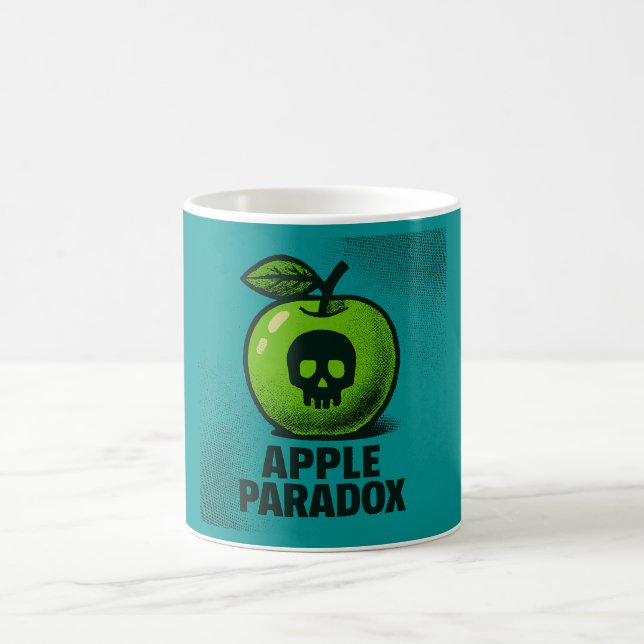 Mug Design Description: Apple Paradox (Center)