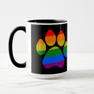 Mug Diamond Rainbow Paws
