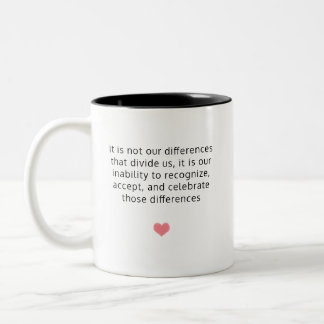 Mug Differences quote Audre Lorde / WWC Logo