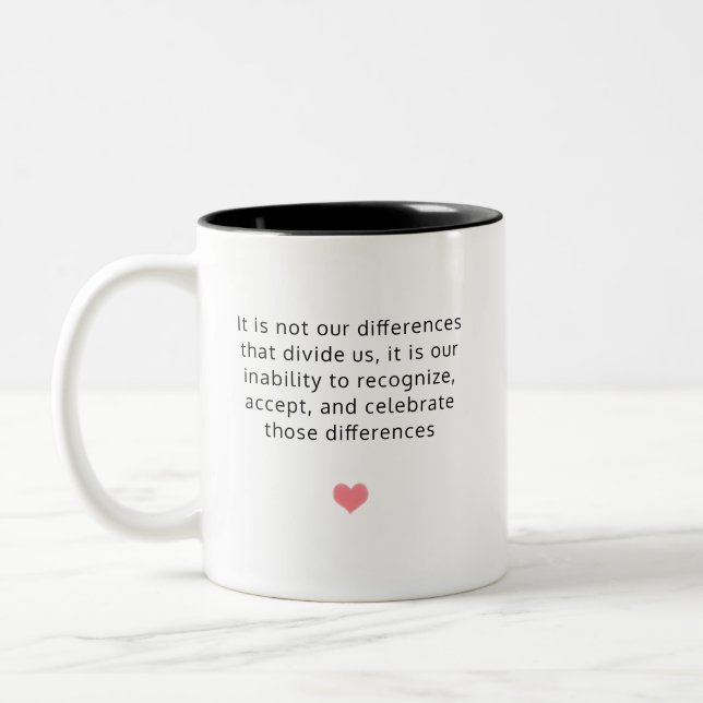 Mug Differences quote Audre Lorde / WWC Logo  (Left)