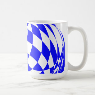 Mug - Distorted Chequerboard Squares