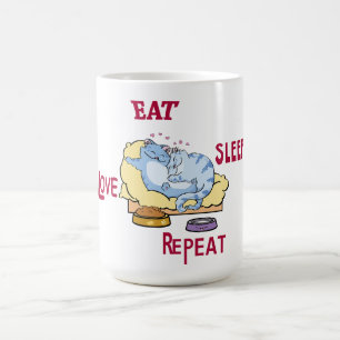 Mug Eat Sleep Love Repeat Cats
