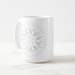 Mug - Elegant Mandala Pattern to Colour