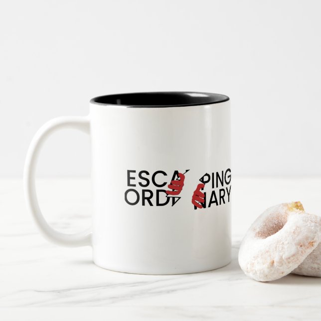 mug - Escaping Ordinary - Living Extraordinary (With Donut)