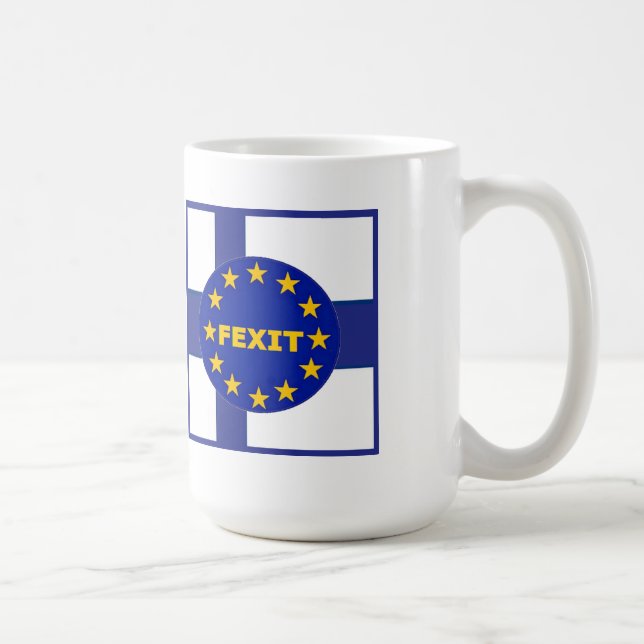 Mug Finland Flag EU Fexit (Right)
