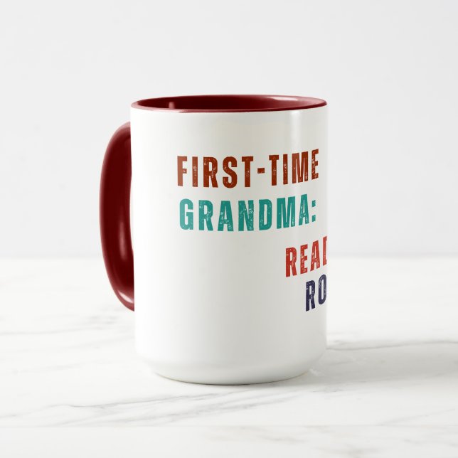 Mug - First-Time Grandma: Ready For Round 2 (Front Left)