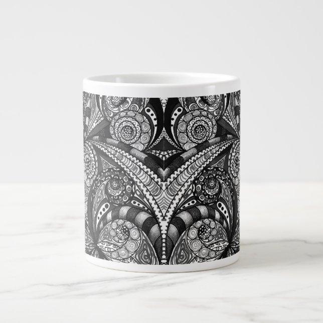 Mug Floral abstract background (Front)