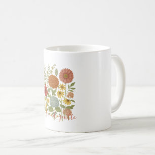 Mug floral boheme "Wild and Gentle" Inspiring