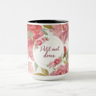 Mug floral Petit mot doux
