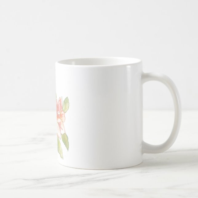Mug, Flower, Watercolor Coffee Mug (Right)