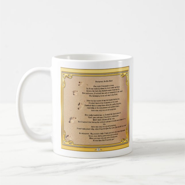 Mug Footprints In The Sand Sober Champions (Left)