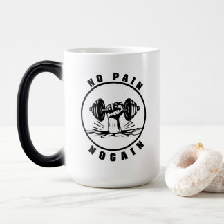Mug for Fitness lover "No Pain, No Gain" quotes