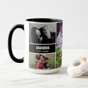 Mug for Grandma family Photo Collage Personalised