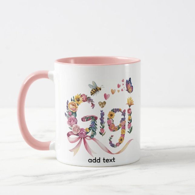 Mug for Nana, Mimi, Gigi, Grammy, Nonna, Grandma,  (Left)